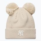 Căciulă de iarnă damă New Era Double Pom Beanie New York Yankees stone