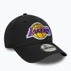 Șapcă cu cozoroc New Era Recycled 9Forty Lakers negru/culoarea oficială a echipei tea