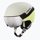 Cască de schi pentru copii HEAD Yuki Visor Jr lime swirl/silver/red