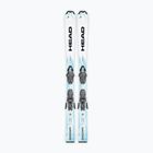 Schiuri de coborâre pentru copii + legături HEAD Supershape JRS + Jrs 7.5 GW CA white/blue