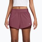 Pantaloni scurți de alergare pentru femei Nike Swift Mid-Rise 2in1 pink smoke/mystic dates
