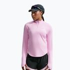 Bluză pentru femei de alergare Nike Tempo Dri-Fit 1/4 Zip pink rise