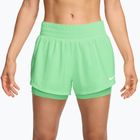 Pantaloni scurți de antrenament pentru femei Nike One cucumber calm/white
