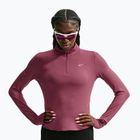 Bluză pentru femei de alergare Nike Swift Dri-FIT UV 1/4-Zip pink smoke