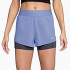 Pantaloni scurți de alergare pentru femei Nike Swift Mid-Rise 2in1 aluminum/royal tint