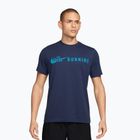 Tricou de alergare pentru bărbați Nike Dri-Fit Running T-Shirt midnight navy/light current blue