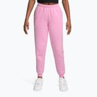Pantaloni pentru copii Nike Sportswear Studio pink rise/white