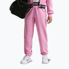 Pantaloni pentru copii Nike Pro Fleece pink rise/pink rise/black/white
