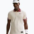 Tricou polo Nike Court Slam Aero-Fit Pale Ivory/Team Red