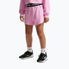 Pantaloni scurți pentru copii Nike Pro Fleece pink rise/pink rise/black/white
