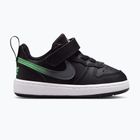 Încălțăminte pentru copii Nike Court Borough Low black/smoke grey/white/illusion green