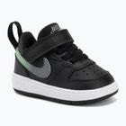 Încălțăminte pentru copii Nike Court Borough Low black/smoke grey/white/illusion green
