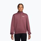 Bluză de antrenament pentru femei Nike Studio Fleece Sport pink smoke/mystic dates/white