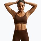 Pantaloni scurți pentru femei Nike Pro Seamless High-Waisted Biker 5" cacao wow