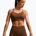 Sutien de antrenament pentru femei Nike Pro Seamless Light Support Sports Bra cacao wow