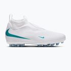 Încălțăminte de fotbal pentru copii Nike Phantom 6 High Academy AG white/white/dusty cactus