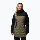 Palton cu puf pentru femei Columbia Mountain Croo III Mid Down stone green/black