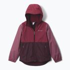 Geacă de ploaie pentru copii Columbia Rainy Trails III Fleece Lined moonvista/rich wine/antique mauve