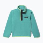 Bluză fleece pentru copii Columbia Halvetia II Half Snap Fleece teal/black