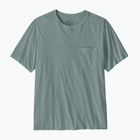 Tricou pentru bărbați Patagonia Daily Pocket Tee blue sage