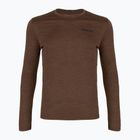 Longsleeve pentru bărbați Patagonia Cap Cool Daily Boardshort Logo LS berm brown - light berm brown x-dye