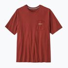 Tricou pentru bărbați Patagonia Boardshort Logo Pocket Responsibili rusty red