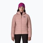 Geacă cu puf pentru femei Patagonia Down Sweater Hoody moonrise taupe