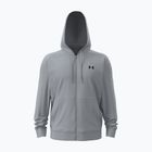 Bluză pentru bărbați Under Armour Flex Fleece Full Zip mod gray/black