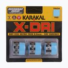 Înveliș pentru rachete de squash Karakal X-Dri Grip 3 buc. blue