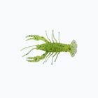 Momeală de cauciuc Relax Crawfish 1 Laminat 8 buc. Chartreuse-Negru Jumbo Glitter / Alb CRF1