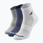 Șosete Babolat Quarter 3 Pack white/estate blue/grey