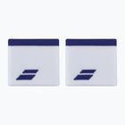 Benzi pentru încheietură Babolat Logo Wristband 2 buc. white/sodalite blue