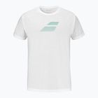 Tricou pentru bărbați Babolat Exercise Big Flag white/white