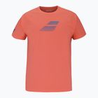 Tricou pentru bărbați Babolat Exercise Big Flag hot coral