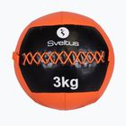Minge medicinală Sveltus Wall Ball 3 kg black/red