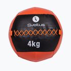 Minge medicinală Sveltus Wall Ball 4 kg black/red