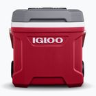 Frigider turistic Igloo Latitude 16 Qt Roller 15 l industrial red/ meteorite