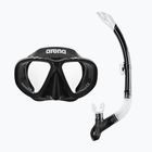 Set de snorkeling arena Premium Snorkeling Set black/clear/black