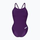 Costum de baie întreg pentru femei Arena Team Light Drop Solid plum/white