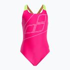 Costum de înot dintr-o bucată pentru copii arena Swim Pro Back Logo roz 005539/760