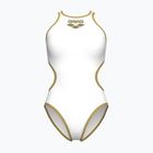 Costum de baie întreg pentru femei Arena One Biglogo One Piece white/gold