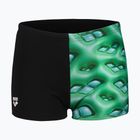 Boxeri de înot pentru copii arena Foam Swim Short black/soft green multi