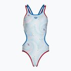 Costum de baie dintr-o singură piesă pentru femei arena One Fireflow Double Cross red/blue river/white multi