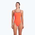 Costum de înot dintr-o piesă pentru femei arena Lace Back Solid bright coral/plum