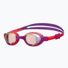 Ochelari de înot pentru copii arena Air Jr Mirror yellow copper/plum/bright coral