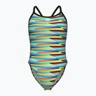 Costum de baie dintr-o piesă pentru femei arena Racing Stripe Xcriss Cross black multi/black