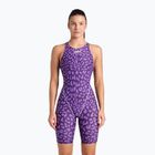Costum de baie dintr-o piesă pentru femei  arena Powerskin ST Next LE Open Back leopard skin violet