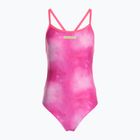 Costum de baie dintr-o singură piesă pentru femei arena Tie-Dye Challenge Back Allover shocking pink multi/shocking pink