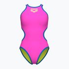 Costum de baie întreg pentru femei arena One Biglogo One Piece shocking pink/blue river