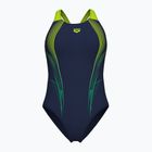 Costum de baie întreg pentru femei arena Blast V Back navy/artic lime